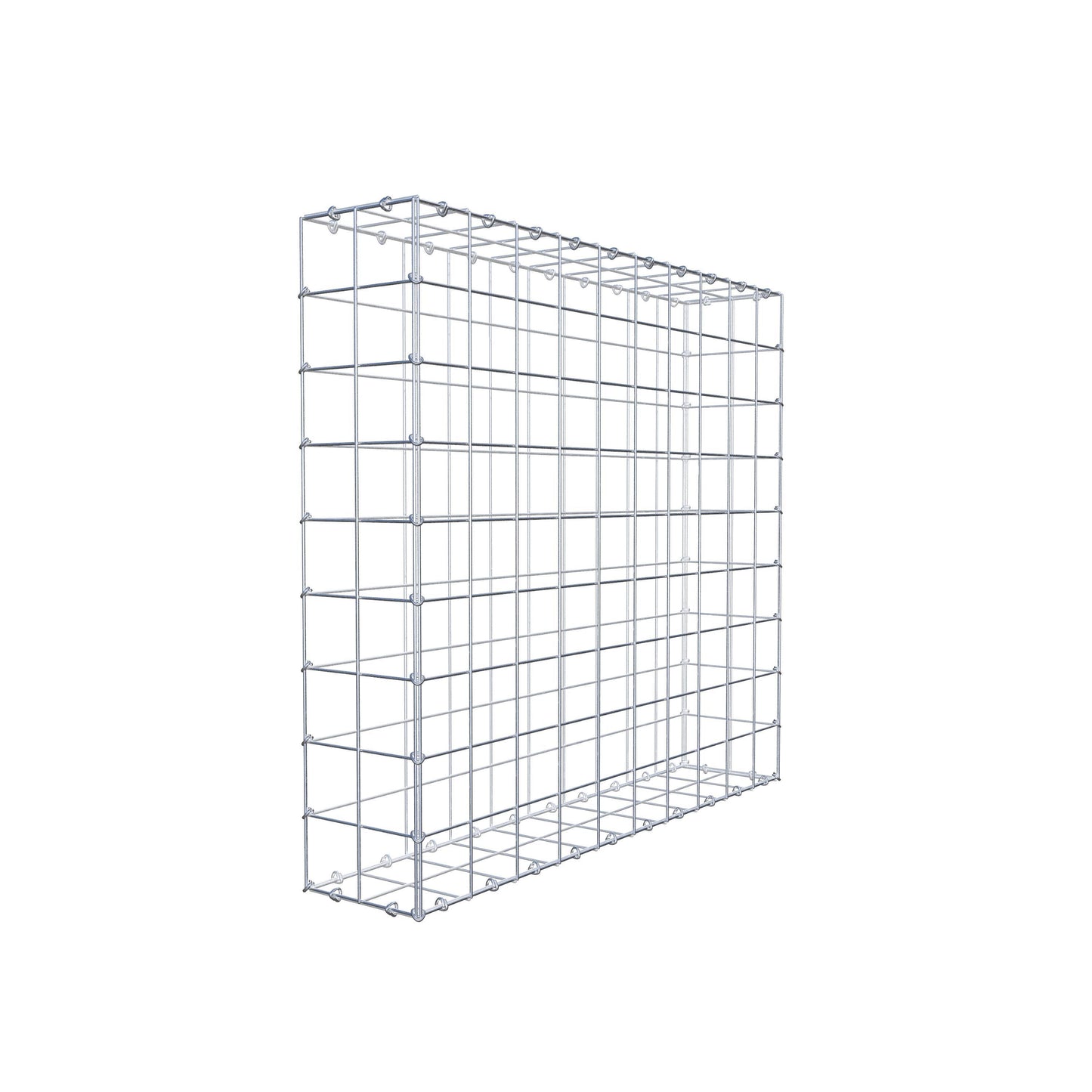 Gabion 100 cm x 90 cm x 20 cm (L x H x D), maskestørrelse 10 cm x 10 cm, C-ring