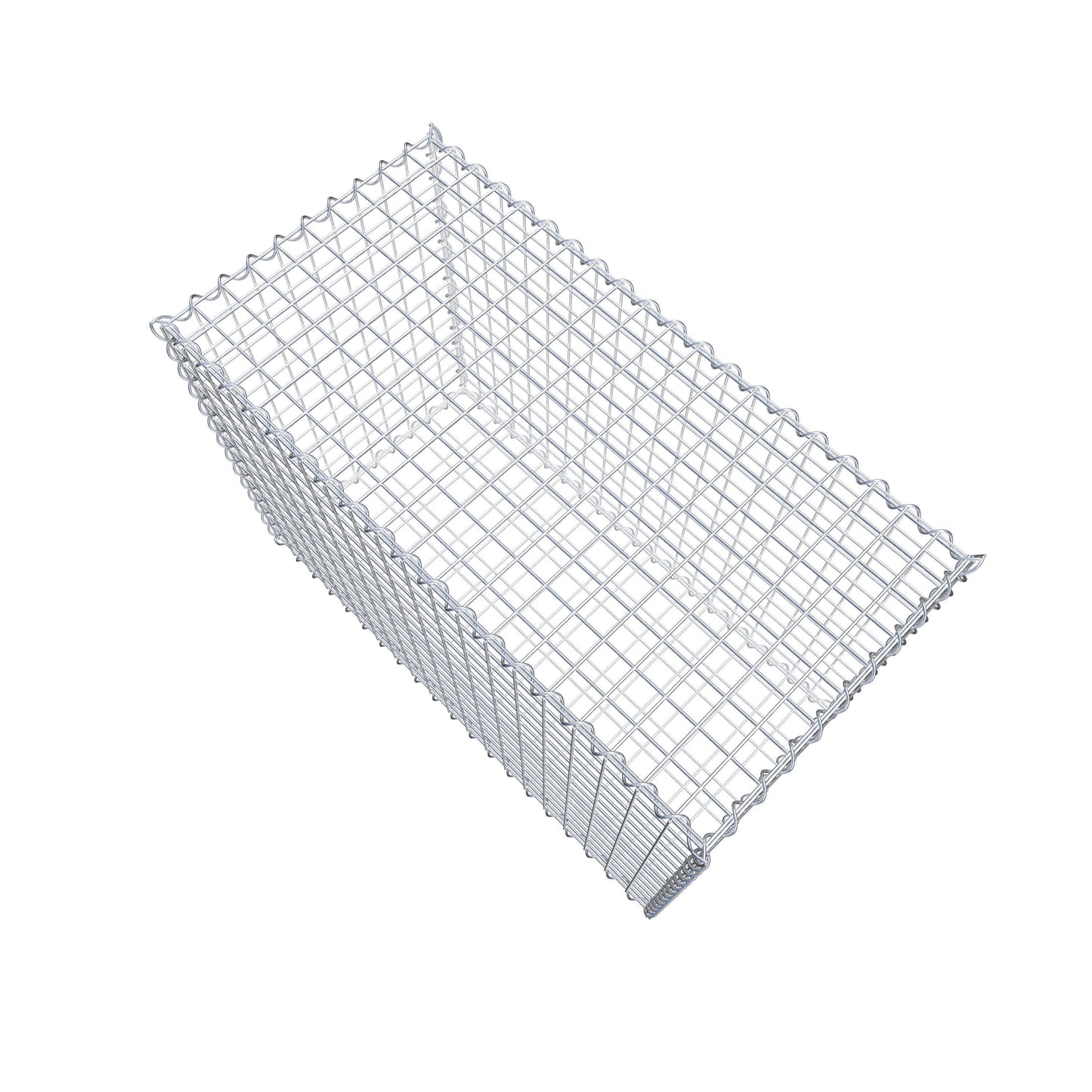 Gabione 100 cm x 70 cm x 50 cm (L x H x T), Maschenweite 5 cm x 5 cm, Spirale