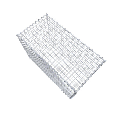 Gabione 100 cm x 70 cm x 50 cm (L x H x T), Maschenweite 5 cm x 5 cm, Spirale