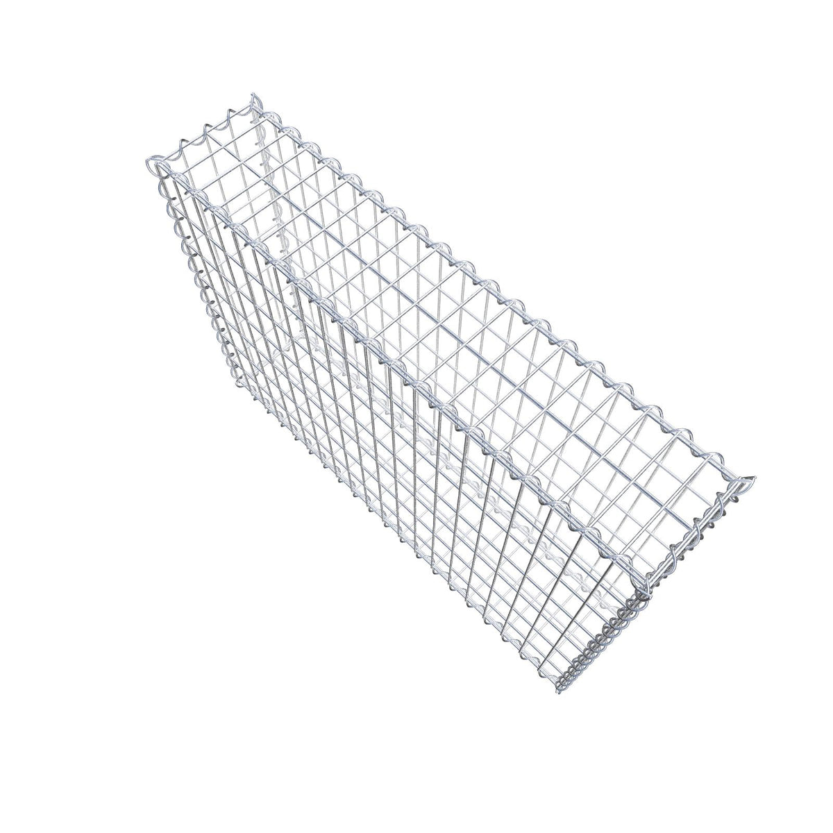 Gabion 100 cm x 70 cm x 20 cm (L x H x D), maskestørrelse 5 cm x 10 cm, spiral