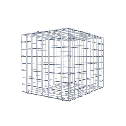Schanskorf 50 cm x 40 cm x 40 cm (L x H x D), maaswijdte 5 cm x 5 cm, C-ring