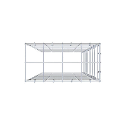 Pile aggiuntivo tipo 4 100 cm x 40 cm x 20 cm (L x H x P), maglia 10 cm x 10 cm, anello a C