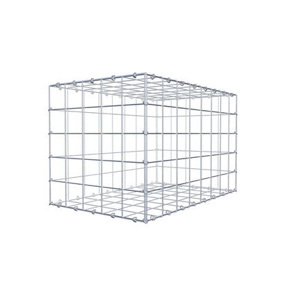 Gabion 80 cm x 50 cm x 50 cm (L x H x D), maskestørrelse 10 cm x 10 cm, C-ring