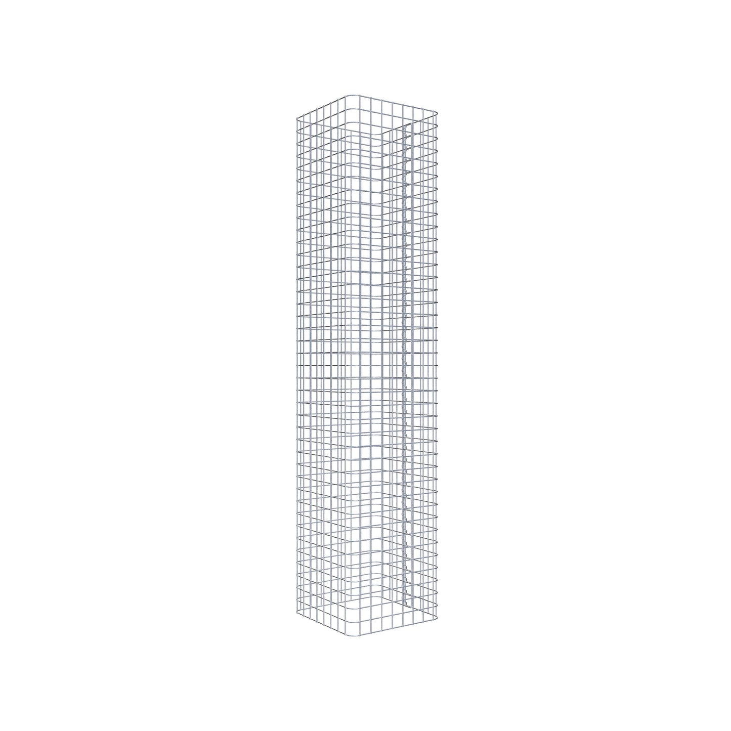 Gabionensäule eckig 42 cm x 42 cm, 200 cm Höhe, MW 5 cm x 5 cm