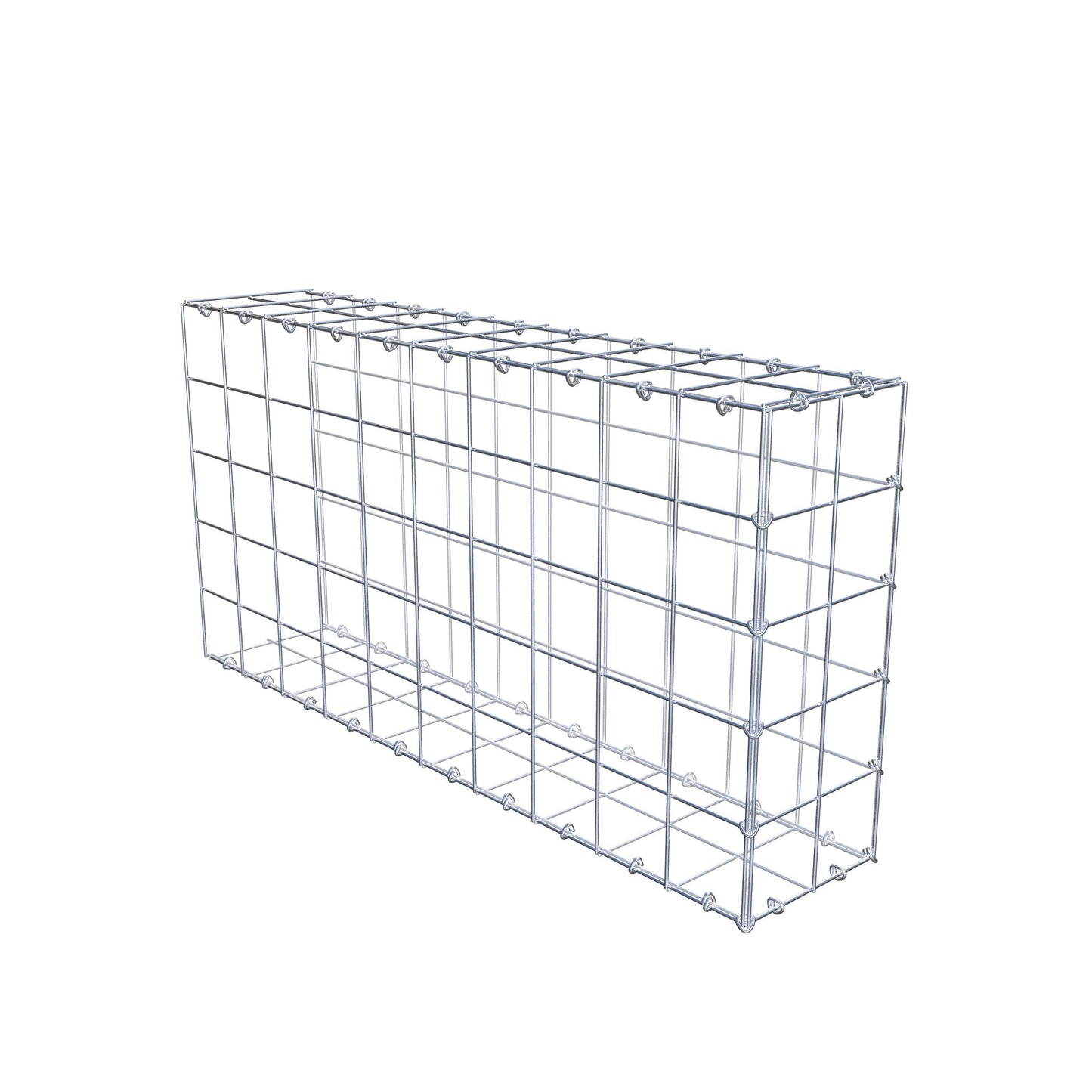 Anbaugabione Typ 2 100 cm x 50 cm x 20 cm (L x H x T), Maschenweite 10 cm x 10 cm, C-Ring
