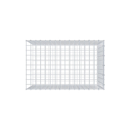 Monteret gabion type 2 80 cm x 50 cm x 50 cm (L x H x D), maskestørrelse 5 cm x 5 cm, C-ring