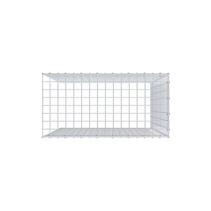 Mounted gabion type 4 100 cm x 80 cm x 40 cm (L x H x D), mesh size 5 cm x 5 cm, C-ring