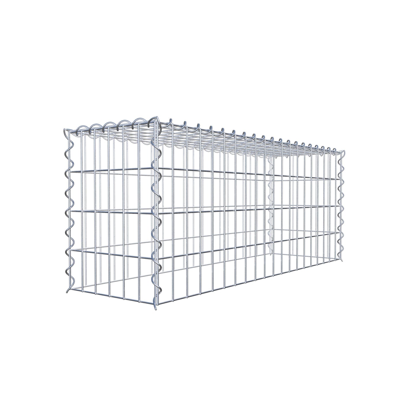 Gavión complementario tipo 3 100 cm x 40 cm x 30 cm (L x A x P), malla 5 cm x 10 cm, espiral
