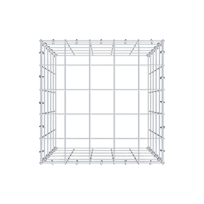 Mounted gabion type 3 50 cm x 50 cm x 50 cm (L x H x D), mesh size 10 cm x 10 cm, C-ring
