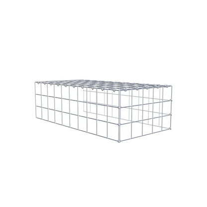 Gavión complementario de tipo 4 100 cm x 30 cm x 50 cm (L x A x P), malla 10 cm x 10 cm, anillo en C