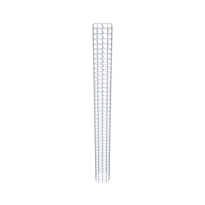 Colonne de gabion carrée galvanisée à chaud, 17 cm x 17 cm, hauteur 200 cm, MW 5 cm x 5 cm