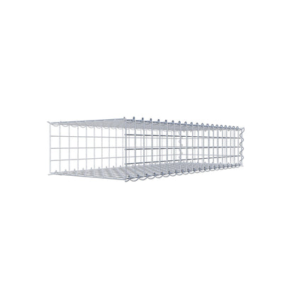 Grown-on gabion type 2 100 cm x 20 cm x 40 cm (L x H x D), mesh size 5 cm x 5 cm, spiral
