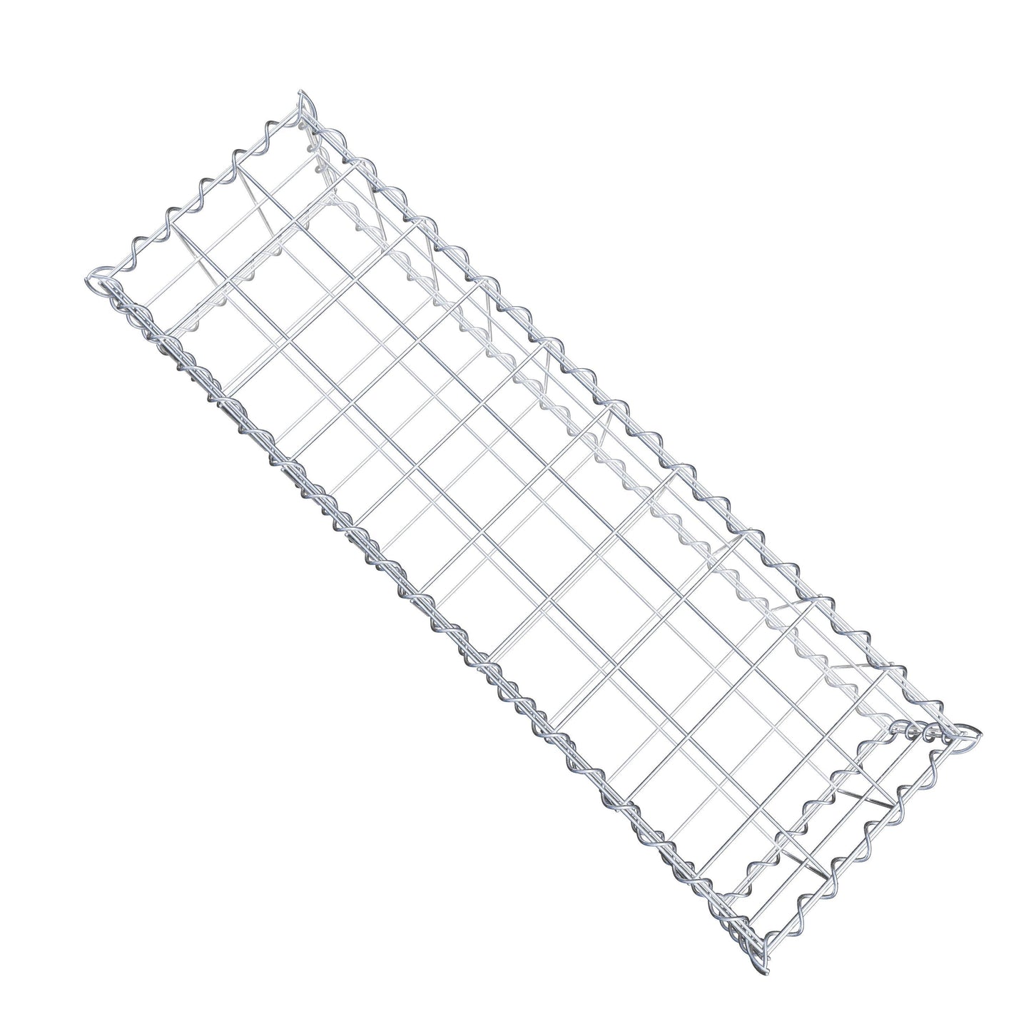 Gabbione 100 cm x 20 cm x 30 cm (L x H x P), maglia 10 cm x 10 cm, spirale