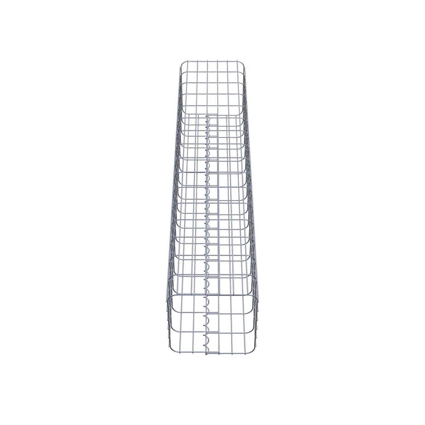 Gabionsøjle firkantet 32 ​​cm x 32 cm, 160 cm højde, MW 5 cm x 10 cm
