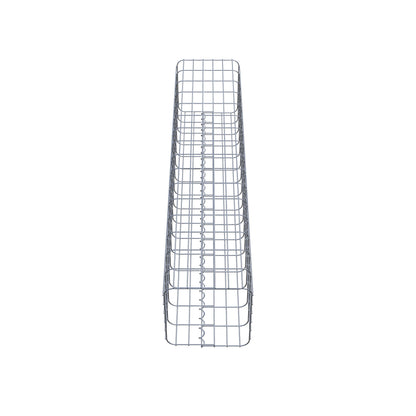 Gabionsøjle firkantet 32 ​​cm x 32 cm, 160 cm højde, MW 5 cm x 10 cm