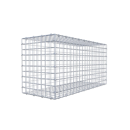 Gavión 100 cm x 50 cm x 40 cm (L x A x P), luz de malla 5 cm x 5 cm, anillo en C