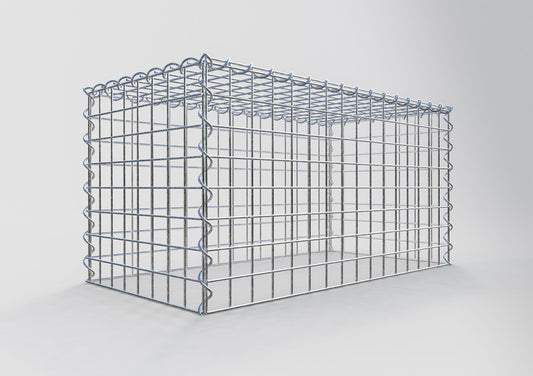 Gavión complementario tipo 3 80 cm x 40 cm x 40 cm (L x A x P), malla 5 cm x 5 cm, espiral