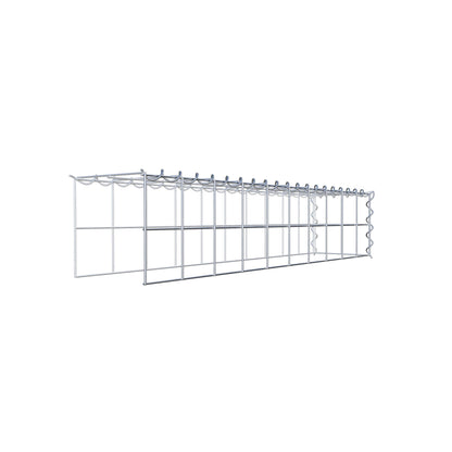 Påväxt gabion typ 4 100 cm x 20 cm x 20 cm (L x H x D), maskstorlek 10 cm x 10 cm, spiral