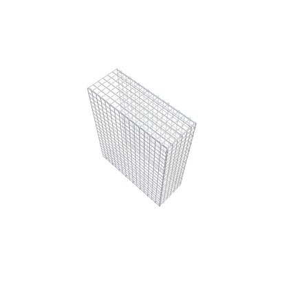 Monteret gabion type 2 100 cm x 80 cm x 30 cm (L x H x D), maskestørrelse 5 cm x 5 cm, C-ring