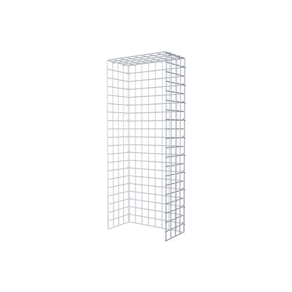 Gabbione fissabile tipo 4 100 cm x 20 cm x 40 cm (L x H x P), maglia 5 cm x 5 cm, anello a C