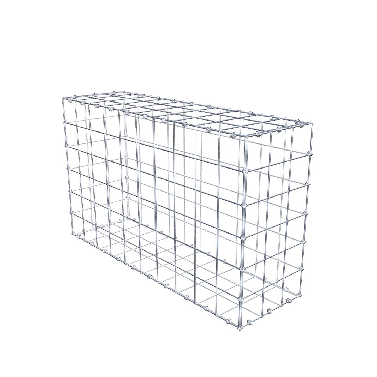 Schanskorf 100 cm x 60 cm x 30 cm (L x H x D), maaswijdte 10 x 10 cm, spiraalring