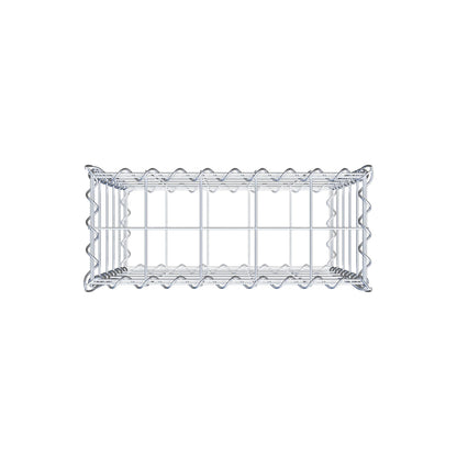 Gabion 50 cm x 50 cm x 20 cm (L x H x P), mailles 10 cm x 10 cm, spirale