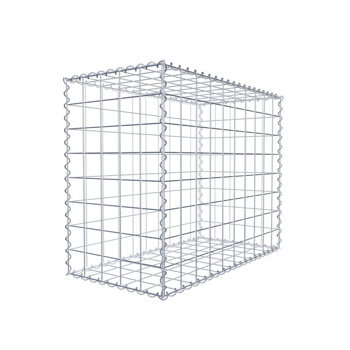 Gabion 100 cm x 80 cm x 50 cm (L x H x D), maskstorlek 10 cm x 10 cm, spiral