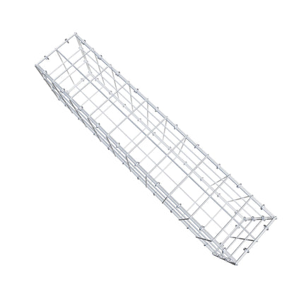 Gabbione 100 cm x 30 cm x 20 cm (L x H x P), maglia 10 cm x 10 cm, anello a C