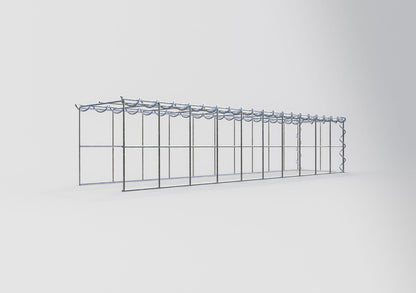 Påväxt gabion typ 4 100 cm x 20 cm x 20 cm (L x H x D), maskstorlek 10 cm x 10 cm, spiral