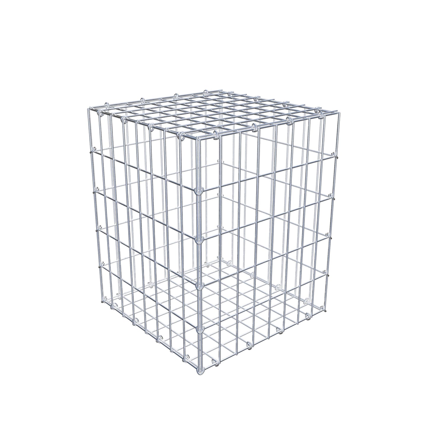 Gabbione 50 cm x 40 cm x 40 cm (L x H x P), maglia 5 cm x 10 cm, anello a C