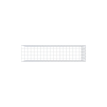 Monteret gabion type 4 200 cm x 100 cm x 50 cm (L x H x D), maskestørrelse 10 cm x 10 cm, C-ring