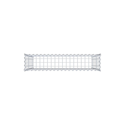 Gavión adulto tipo 3 100 cm x 90 cm x 20 cm (largo x alto x profundidad), tamaño de malla 5 cm x 10 cm, espiral