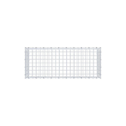 Gabion 100 cm x 30 cm x 40 cm (L x H x D), maskstorlek 5 x 5 cm, spiralring