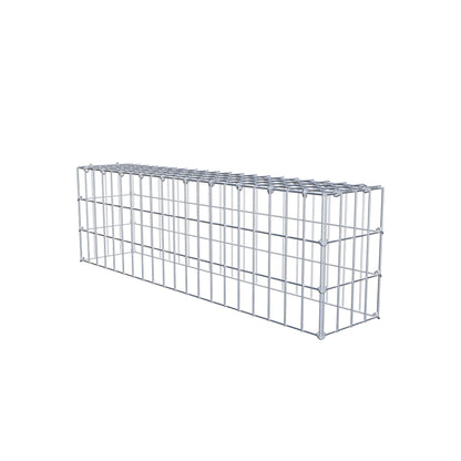 Type 3 oplegkorf 100 cm x 30 cm x 20 cm (L x H x D), maaswijdte 5 cm x 10 cm, C-ring