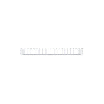 Gabion 200 cm x 100 cm x 20 cm (L x H x P), mailles 10 x 10 cm, anneau en spirale