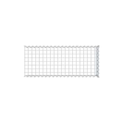 Gabion rapporté type 4 100 cm x 20 cm x 40 cm (L x H x P), mailles 5 cm x 5 cm, spirale