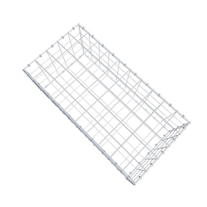 Gabione 100 cm x 40 cm x 50 cm (L x H x T), Maschenweite 10 x 10 cm, Spiralring