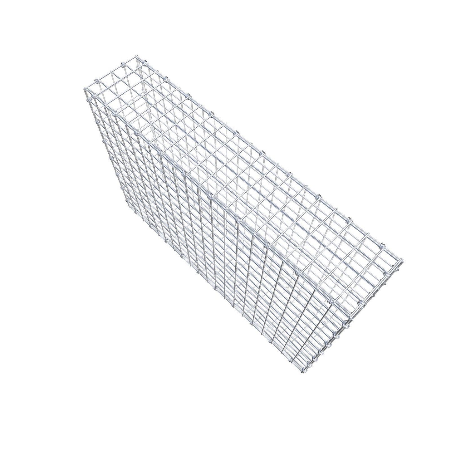 Gabbione 100 cm x 70 cm x 20 cm (L x H x P), maglia 5 x 5 cm, anello a spirale