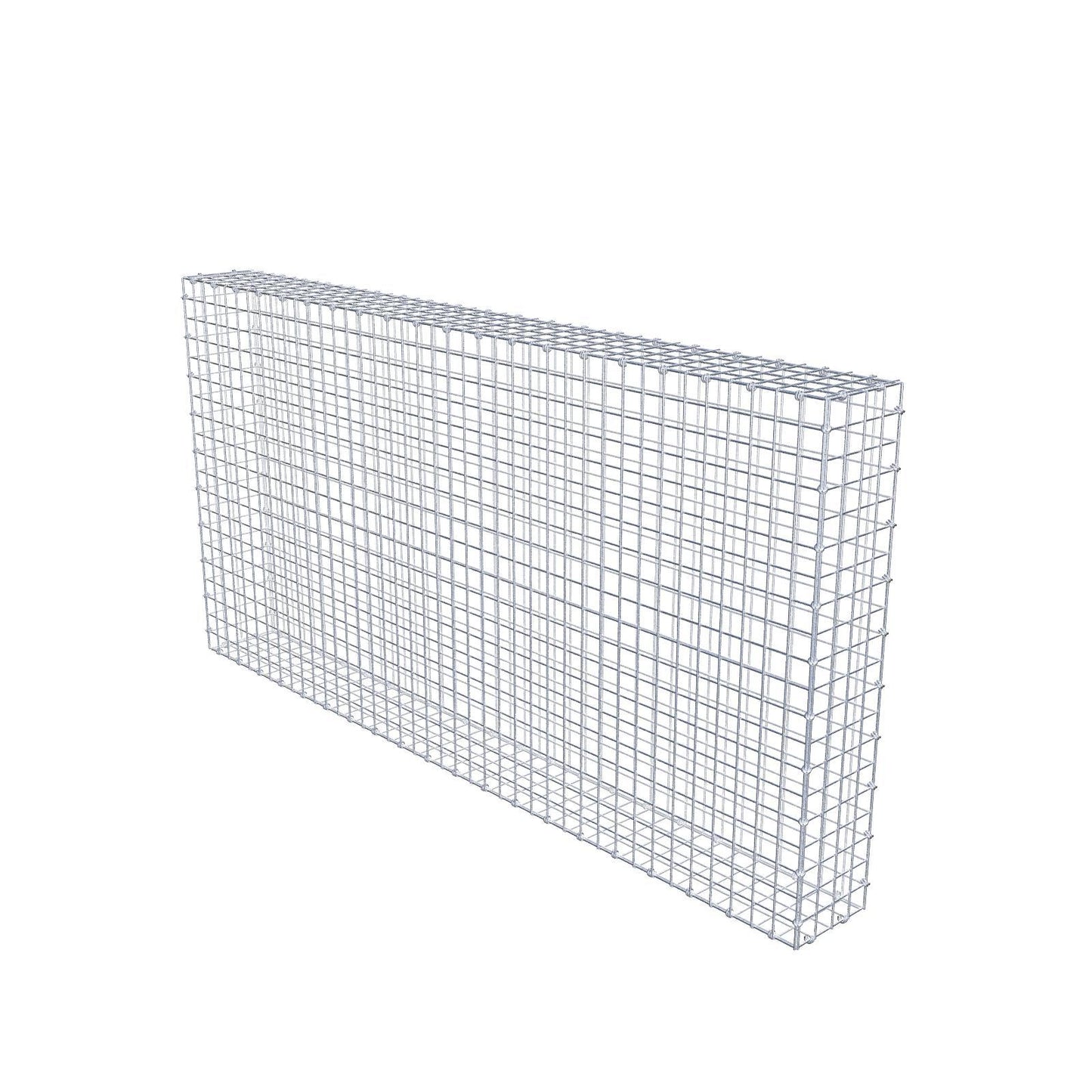 Gabion 200 cm x 100 cm x 20 cm (L x H x D), maskstorlek 5 x 5 cm, spiralring