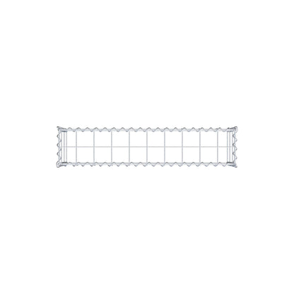 Aangegroeide schanskorf type 3 100 cm x 30 cm x 20 cm (L x H x D), maaswijdte 10 cm x 10 cm, spiraal