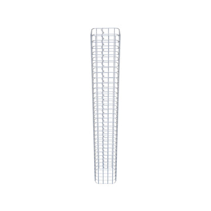 Colonne de gabion carrée 22 cm x 22 cm, 160 cm de hauteur, MW 5 cm x 5 cm
