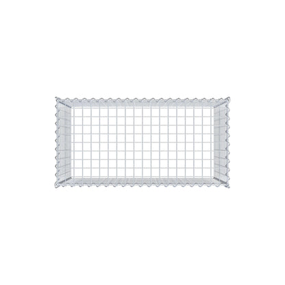 Gabion rapporté type 3 100 cm x 60 cm x 50 cm (L x H x P), mailles 5 cm x 5 cm, spirale