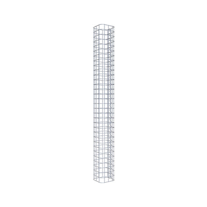 Colonna di gabbioni quadrata 17 cm x 17 cm, altezza 160 cm, MW 5 cm x 5 cm