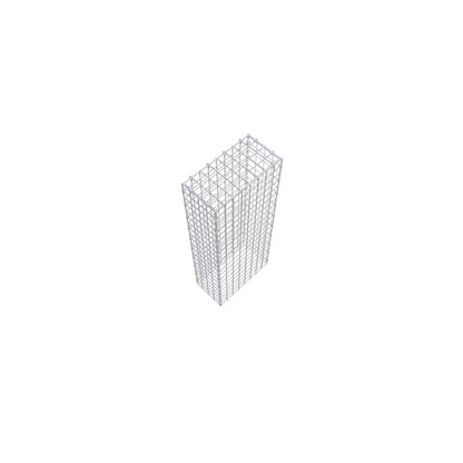 Fourche rapportée type 3 100 cm x 20 cm x 40 cm (L x H x P), mailles 5 cm x 5 cm, anneau C