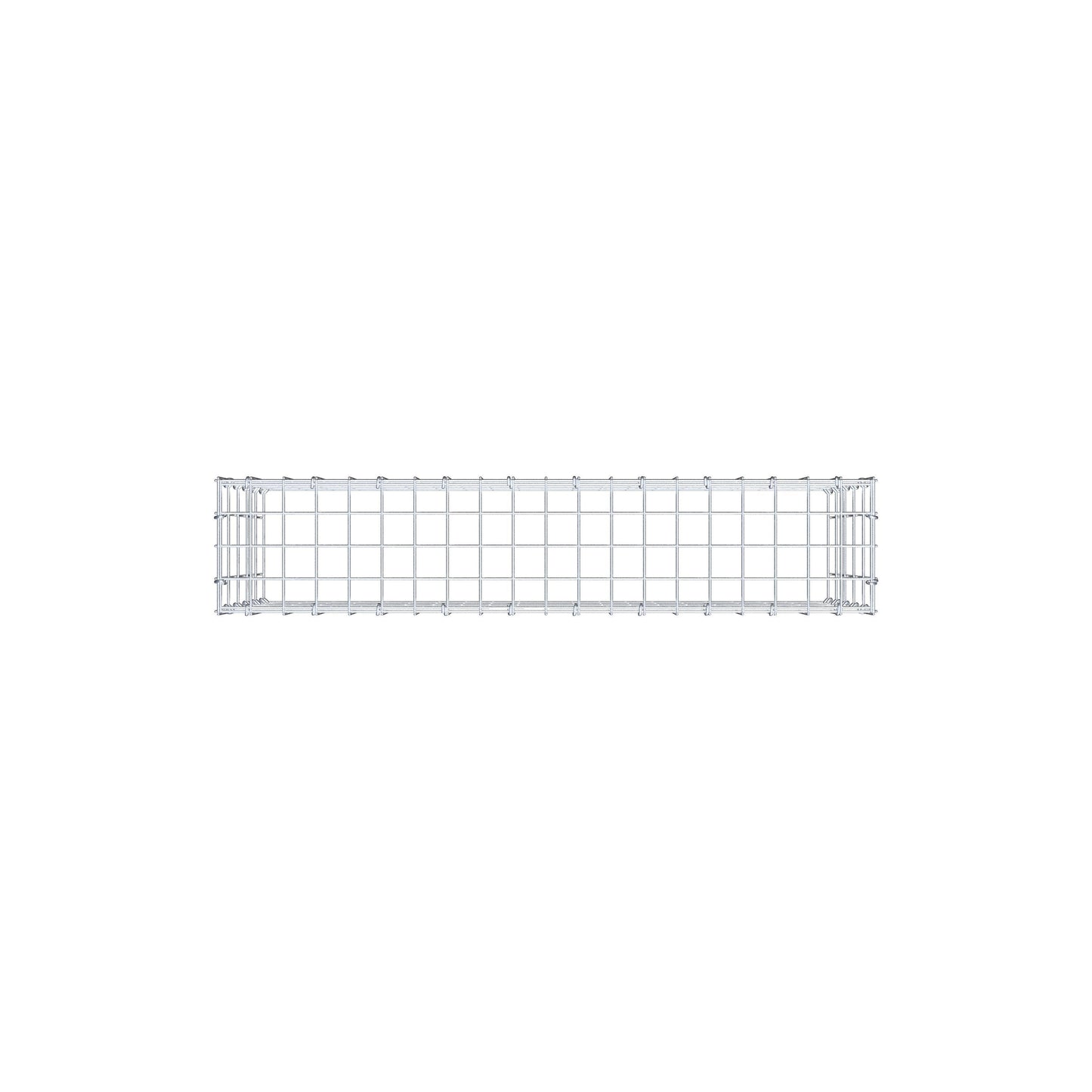 Mounted gabion type 3 100 cm x 50 cm x 20 cm (L x H x D), mesh size 5 cm x 10 cm, C-ring