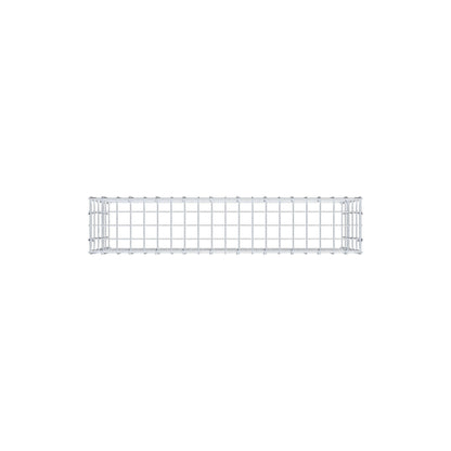 Mounted gabion type 3 100 cm x 50 cm x 20 cm (L x H x D), mesh size 5 cm x 10 cm, C-ring