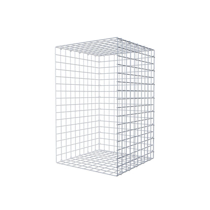 Monteret gabion type 2 80 cm x 50 cm x 50 cm (L x H x D), maskestørrelse 5 cm x 5 cm, C-ring