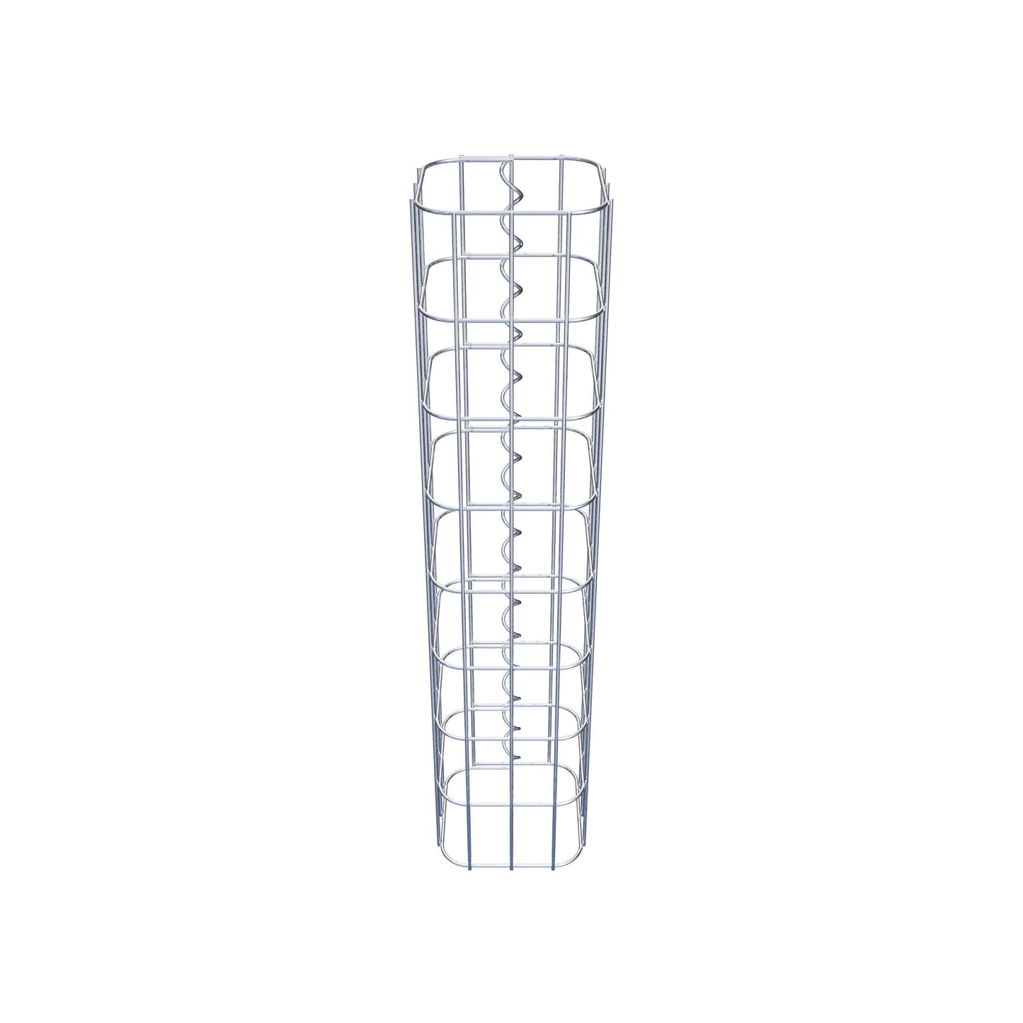 Colonne de gabion carrée 17 cm x 17 cm, 80 cm de hauteur, MW 5 cm x 10 cm