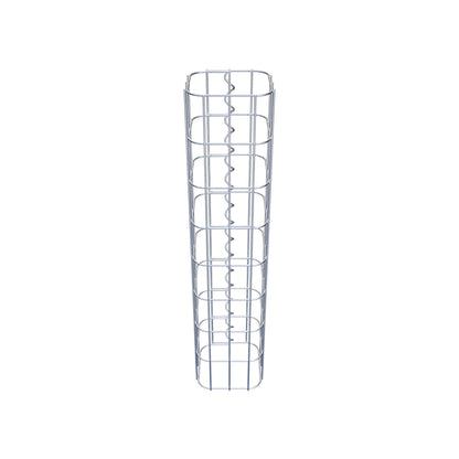 Colonne de gabion carrée 17 cm x 17 cm, 80 cm de hauteur, MW 5 cm x 10 cm
