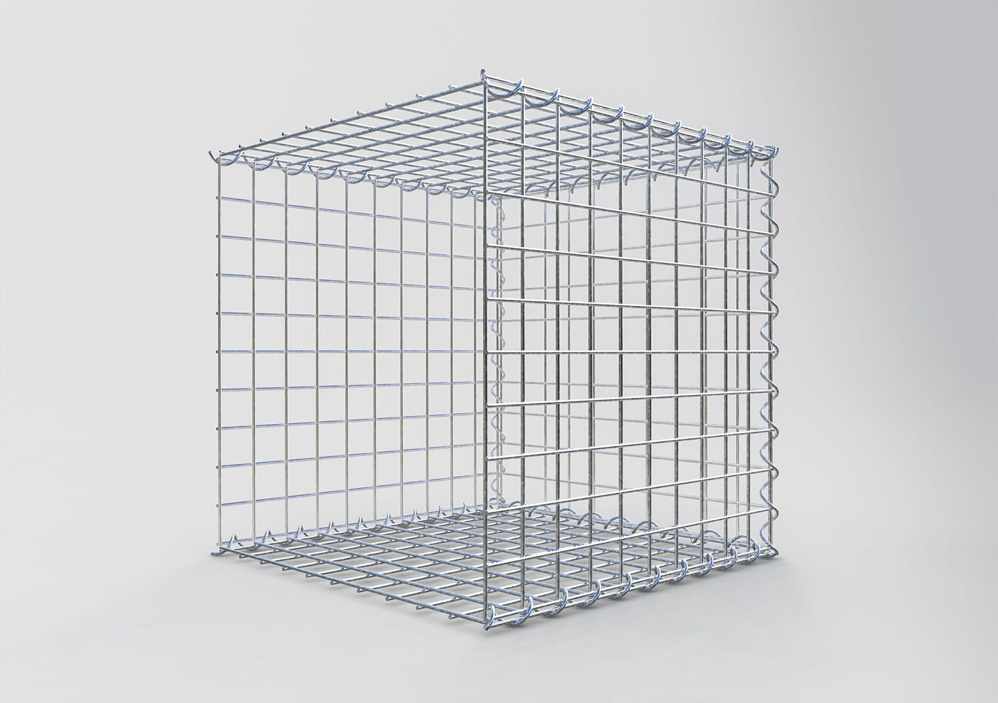 Opvokset gabion type 2 50 cm x 50 cm x 50 cm (L x H x D), maskestørrelse 5 cm x 5 cm, spiral